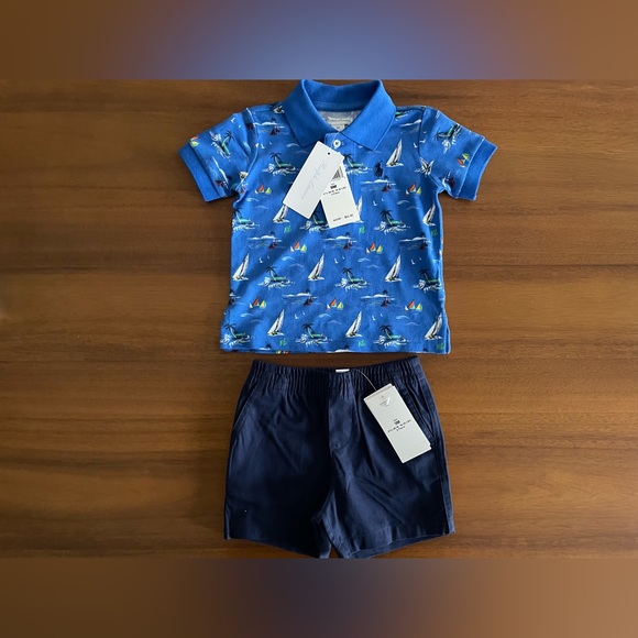 NWT Polo Ralph Lauren Infant Boy’s Sailboat Set Size 9M - Picture 2 of 4